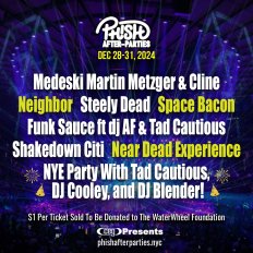 CEG Phish Pre & After Party Series NYC 2024 Lineup